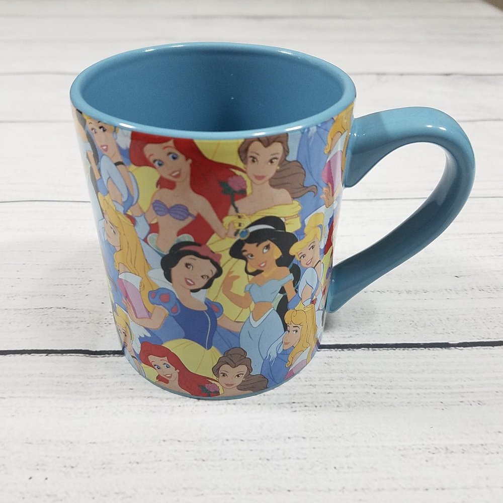 Disney Princess Ariel, Aurora, Snow White, Cinderella, Belle, Jasmine 14oz Mug